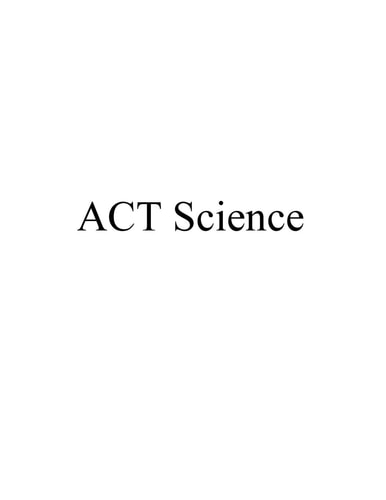 ACT Science