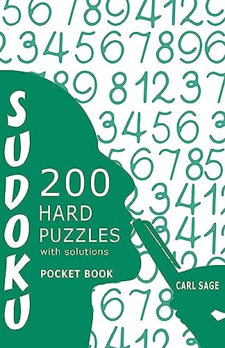 Sudoku 200 Hard Puzzles With Solutions Sudoku Sage Pocket Size Book