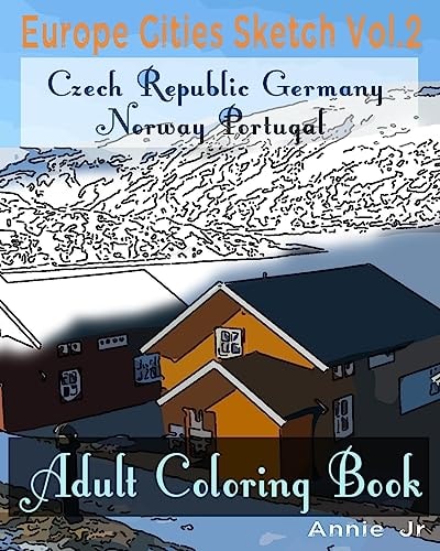 Europe Cities Sketch Vol. 2 Adult Coloring Book