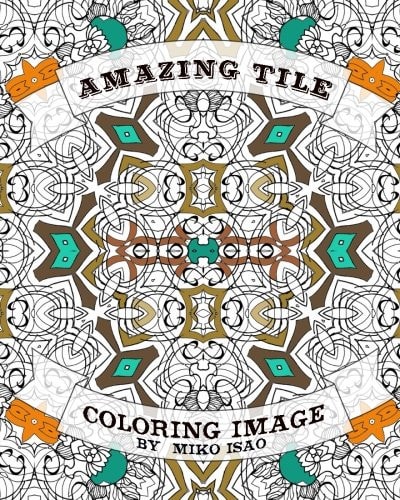 Amazing Tile Coloring Image Amazing Tile Coloring Image for Relaxing