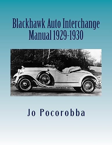 Blackhawk Auto Interchange Manual 1929-1930