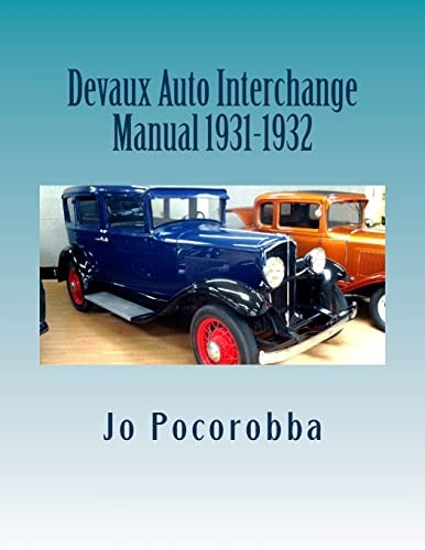 Devaux Auto Interchange Manual 1931-1932