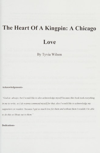 Heart Of A Kingpin An Chicago Love Story