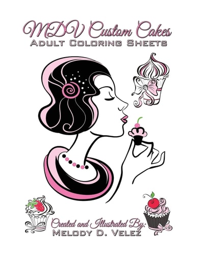 MDV Custom Cakes Adult Coloring Sheets