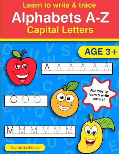 Learn to Write and Trace Alphabets A-Z Capital Letters