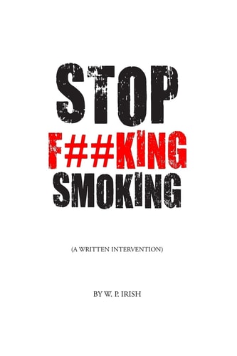 Stop F##king Smoking A Written Intervention
