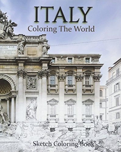 Italy Coloring The World Sketch Coloring Book