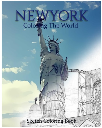 New York Coloring the World Sketch Coloring Book