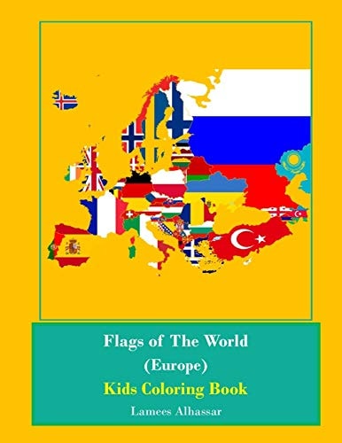 Flags Of The World (Europe) Kids Coloring Book