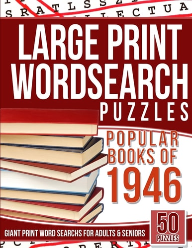Large Print Wordsearch Puzzles Popular Books of The 1946 Giant Print Word Searchs for Adults and Seniors