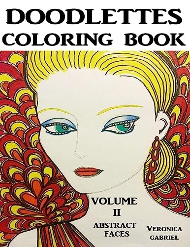 Doodlettes Coloring Book Volume II - Abstract Faces