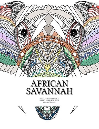 African Savannah An African Themed Colouring Book for Adults