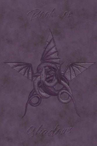 Book of Shadows Purple Leather Dragon Pentagram