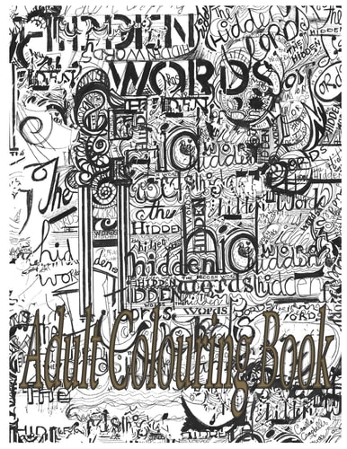Hidden Words Adult Colouring Book