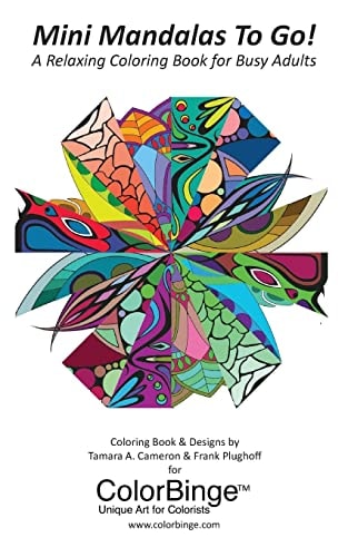 Mini Mandalas To Go! A Relaxing Coloring Book for Busy Adults A Coloring Book for Adults from ColorBinge