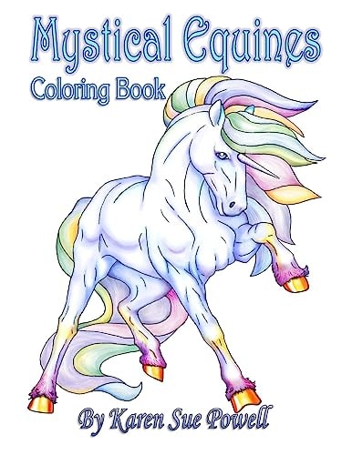 Mystical Equines Horse Lovers Coloring Book