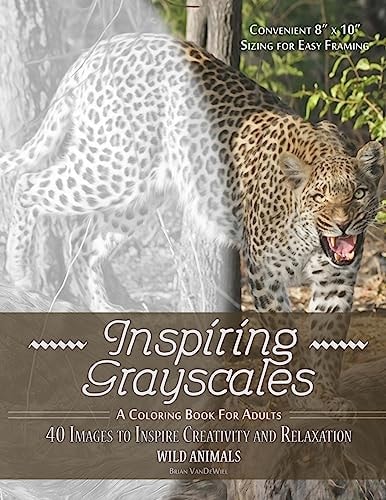 Inspiring Grayscales: Wild Animals 40 Images to Inspire Creativity and Relaxation