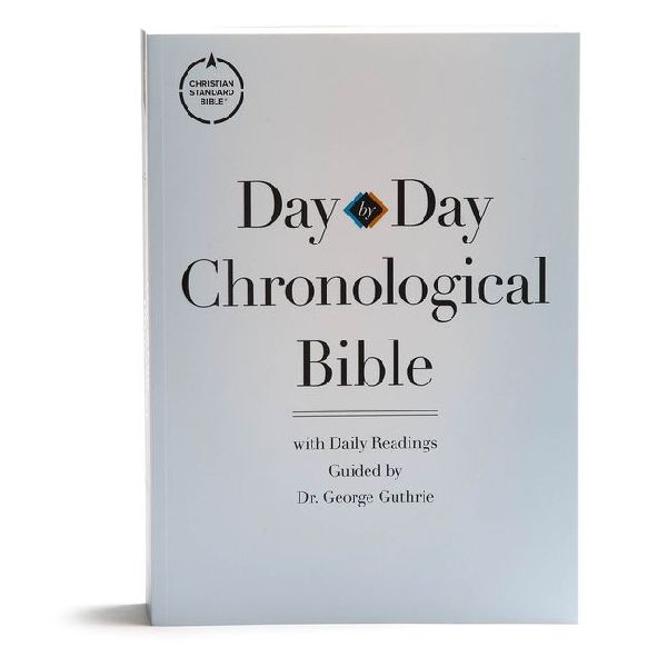 CSB Day-By-Day Chronological Bible, Tradepaper: Black Letter, 365 Days, One Year, Sewn Binding, Easy-To-Read Bible Serif Type