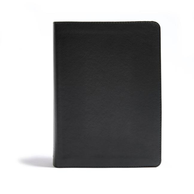 CSB He Reads Truth Bible, Black Leathertouch Indexed: Black Letter, Wide Margins, Notetaking Space, Reading Plans, Sewn Binding, Two Ribbon Markers, Easy-To-Read Bible Serif Type