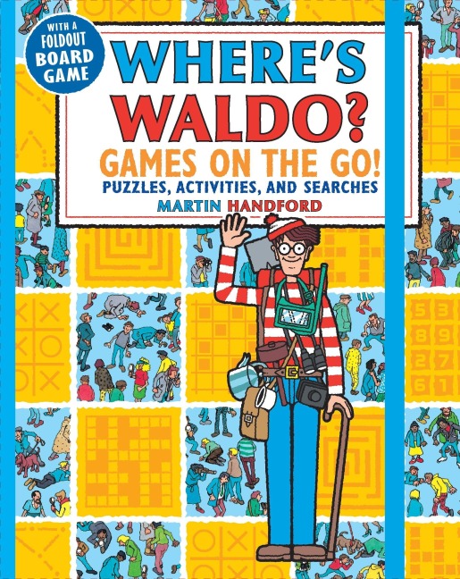 Wheres Waldo? Games on the Go!: Puzzles, Activities, and Searches (a Compact, Travel-Size Hidden Object Activity Book with Mazes, Memory Games, Spot-The-Difference Challenges, & More)