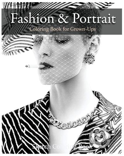 Fashion and Portrait Coloring Book for Grown-Ups