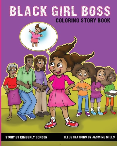 Black Girl Boss Coloring Story Book