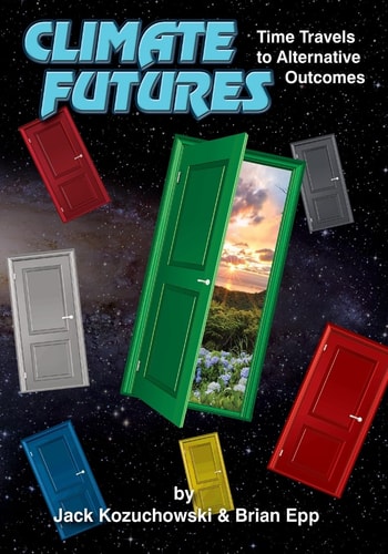 Climate Futures Time Travels to Alternative Outcomes