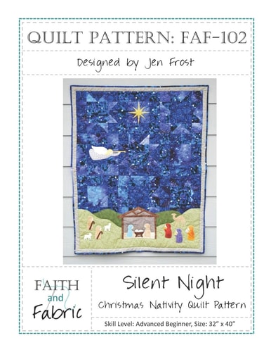Silent Night Christmas Nativity Quilt Pattern