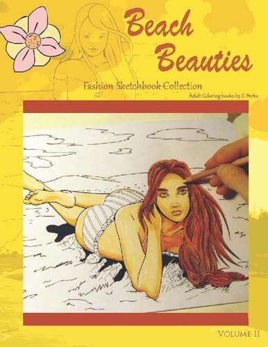 Beach Beauties Adult Coloring Book