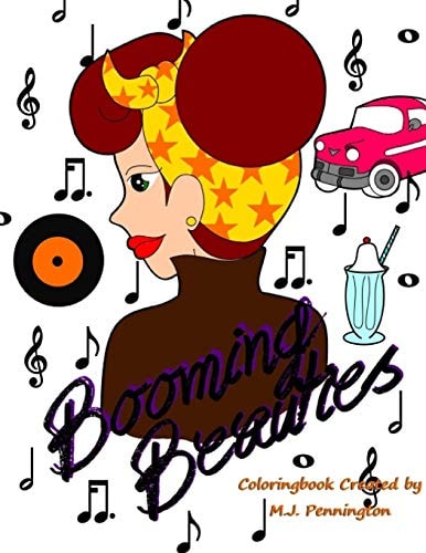 Booming Beauties Coloringbook by M. J. Pennington