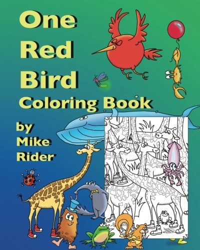 One Red Bird Coloring Book
