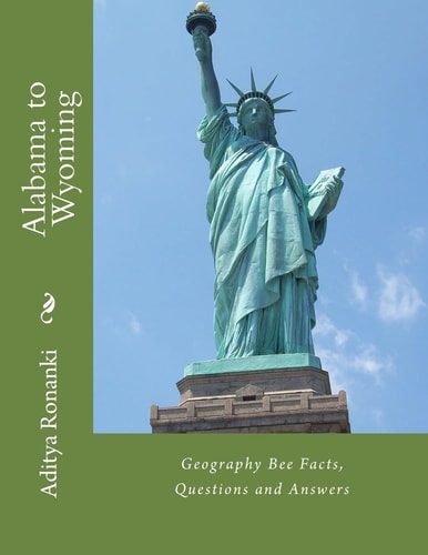 Alabama to Wyoming (Black & White) Geography Bee Facts, Questions and Answers