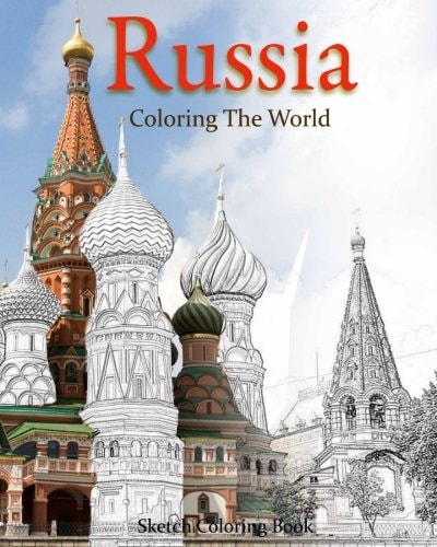 Russia Coloring The World Sketch Coloring Book