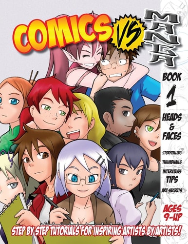 Comics Vs. Manga Drawing a Heads and Faces