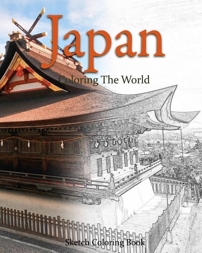 Japan Coloring the World Sketch Coloring Book