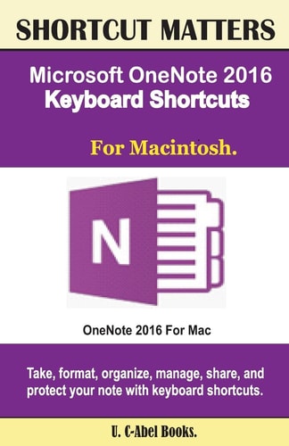 Microsoft OneNote 2016 Keyboard Shortcuts For Macintosh