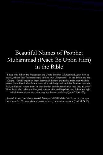 Beautiful Names of Prophet Muhammad (Peace Be Upon Him) in the Bible