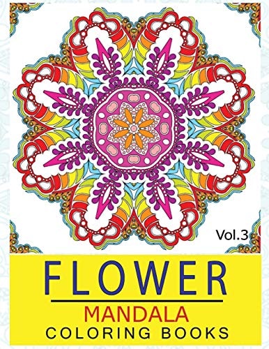 Flower Mandala Coloring Books Volume 3 Stunning Designs Thick Artist Quality Paper