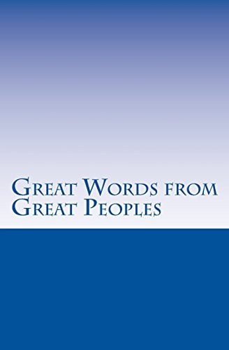 Great Words From Great Peoples