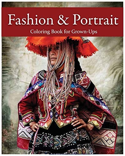 Fashion and Portrait Coloring Book for Grown-Ups