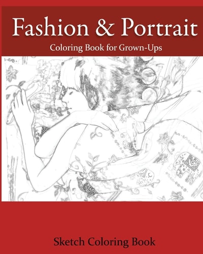 Fashion and Portrait Coloring Book for Grown-Ups