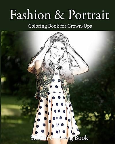 Fashion and Portrait Coloring Book for Grown-Ups