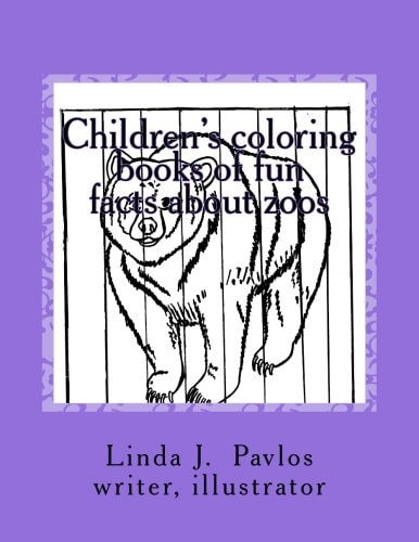 Children's Coloring Books of Fun Facts about Zoos