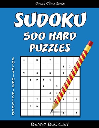 Sudoku 500 Hard Puzzles. Solutions Included A Break Time Series Book