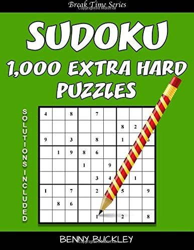 Sudoku 1,000 Extra Hard Puzzles. Solutions Included A Break Time Series Book