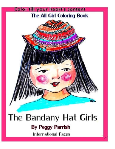 The Bandany Hat Girls Coloring Book International Faces