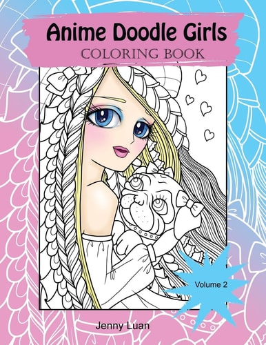 Anime Doodle Girls Coloring Book