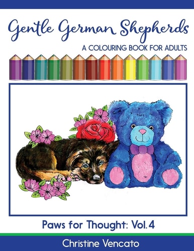 Gentle German Shepherds An Alsatian Dog Colouring Book for Adults