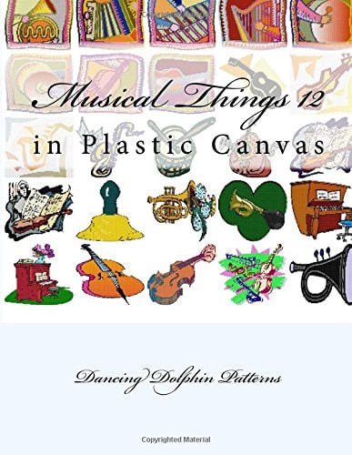 Musical Things 12 In Plastic Canvas