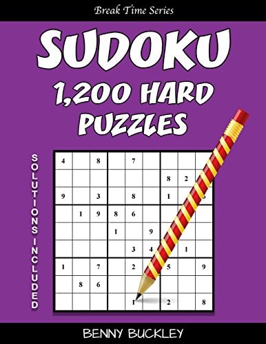 Sudoku 1,200 Hard Puzzles. Solutions Included A Break Time Series Book